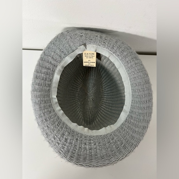 Vintage Eaton’s Fedora Style Hat Grey Made in Italy Womens - Picture 5 of 10